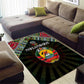 Mozambique Roots Area Rug African Pride in Fingerprint and Tribal Colors