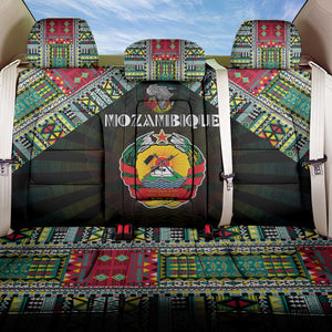Mozambique Roots Back Car Seat Cover African Pride in Fingerprint and Tribal Colors