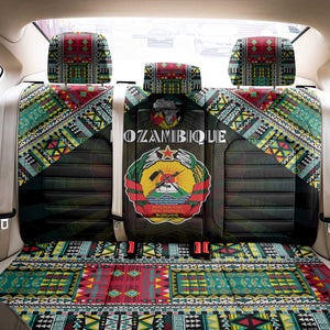 Mozambique Roots Back Car Seat Cover African Pride in Fingerprint and Tribal Colors