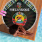 Mozambique Roots Beach Blanket African Pride in Fingerprint and Tribal Colors