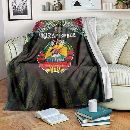 Mozambique Roots Blanket African Pride in Fingerprint and Tribal Colors