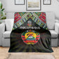 Mozambique Roots Blanket African Pride in Fingerprint and Tribal Colors