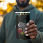 Mozambique Roots 4 in 1 Can Cooler Tumbler African Pride in Fingerprint and Tribal Colors