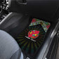 Mozambique Roots Car Mats African Pride in Fingerprint and Tribal Colors