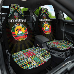 Mozambique Roots Car Seat Cover African Pride in Fingerprint and Tribal Colors