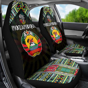 Mozambique Roots Car Seat Cover African Pride in Fingerprint and Tribal Colors