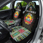 Mozambique Roots Car Seat Cover African Pride in Fingerprint and Tribal Colors