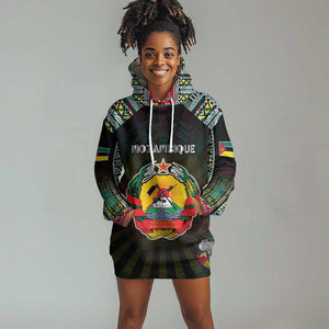 Personalized Mozambique Roots Hoodie Dress African Pride in Fingerprint and Tribal Colors