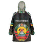 Personalized Mozambique Roots Kid Wearable Blanket Hoodie African Pride in Fingerprint and Tribal Colors