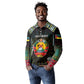 Personalized Mozambique Roots Long Sleeve Polo Shirt African Pride in Fingerprint and Tribal Colors