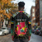 Personalized Mozambique Roots Long Sleeve Shirt African Pride in Fingerprint and Tribal Colors