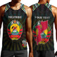 Personalized Mozambique Roots Men Tank Top African Pride in Fingerprint and Tribal Colors