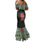 Personalized Mozambique Roots Mermaid Dress African Pride in Fingerprint and Tribal Colors
