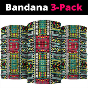 Mozambique Roots Neck Gaiter African Pride in Fingerprint and Tribal Colors - African Pride