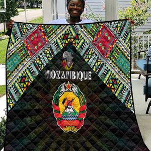 Mozambique Roots Quilt African Pride in Fingerprint and Tribal Colors