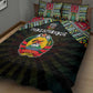 Mozambique Roots Quilt Bed Set African Pride in Fingerprint and Tribal Colors