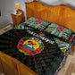 Mozambique Roots Quilt Bed Set African Pride in Fingerprint and Tribal Colors