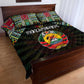 Mozambique Roots Quilt Bed Set African Pride in Fingerprint and Tribal Colors