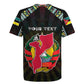 Personalized Mozambique Roots Rugby Jersey African Pride in Fingerprint and Tribal Colors