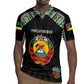 Personalized Mozambique Roots Rugby Jersey African Pride in Fingerprint and Tribal Colors
