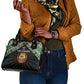 Mozambique Roots Shoulder Handbag African Pride in Fingerprint and Tribal Colors