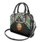 Mozambique Roots Shoulder Handbag African Pride in Fingerprint and Tribal Colors