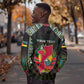 Personalized Mozambique Roots Sweatshirt African Pride in Fingerprint and Tribal Colors
