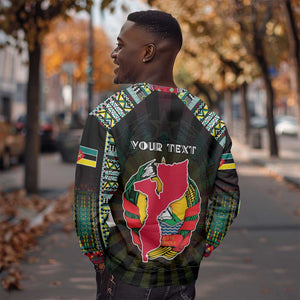 Personalized Mozambique Roots Sweatshirt African Pride in Fingerprint and Tribal Colors