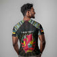 Personalized Mozambique Roots T shirt African Pride in Fingerprint and Tribal Colors