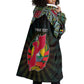 Personalized Mozambique Roots Wearable Blanket Hoodie African Pride in Fingerprint and Tribal Colors