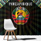 Mozambique Roots Window Curtain African Pride in Fingerprint and Tribal Colors
