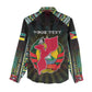 Personalized Mozambique Roots Women Casual Shirt African Pride in Fingerprint and Tribal Colors