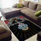 Seychelles Roots Area Rug African Pride in Fingerprint and Tribal Colors