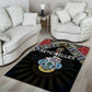 Seychelles Roots Area Rug African Pride in Fingerprint and Tribal Colors