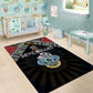Seychelles Roots Area Rug African Pride in Fingerprint and Tribal Colors