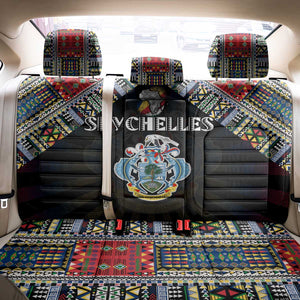 Seychelles Roots Back Car Seat Cover African Pride in Fingerprint and Tribal Colors