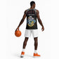 Personalized Seychelles Roots Basketball Jersey African Pride in Fingerprint and Tribal Colors - African Pride