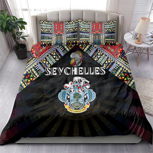 Seychelles Roots Bedding Set African Pride in Fingerprint and Tribal Colors