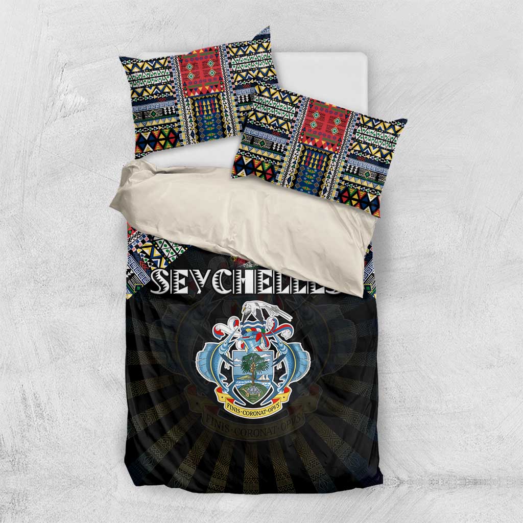 Seychelles Roots Bedding Set African Pride in Fingerprint and Tribal Colors