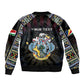 Personalized Seychelles Roots Bomber Jacket African Pride in Fingerprint and Tribal Colors