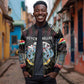Personalized Seychelles Roots Bomber Jacket African Pride in Fingerprint and Tribal Colors