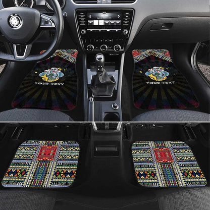 Seychelles Roots Car Mats African Pride in Fingerprint and Tribal Colors