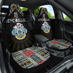 Seychelles Roots Car Seat Cover African Pride in Fingerprint and Tribal Colors