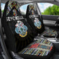 Seychelles Roots Car Seat Cover African Pride in Fingerprint and Tribal Colors