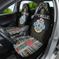 Seychelles Roots Car Seat Cover African Pride in Fingerprint and Tribal Colors