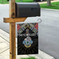 Seychelles Roots Garden Flag African Pride in Fingerprint and Tribal Colors