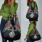 Seychelles Roots Grocery Bag African Pride in Fingerprint and Tribal Colors