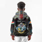 Personalized Seychelles Roots Kid Hoodie African Pride in Fingerprint and Tribal Colors