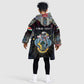 Personalized Seychelles Roots Kid Wearable Blanket Hoodie African Pride in Fingerprint and Tribal Colors