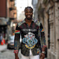 Personalized Seychelles Roots Long Sleeve Button Shirt African Pride in Fingerprint and Tribal Colors